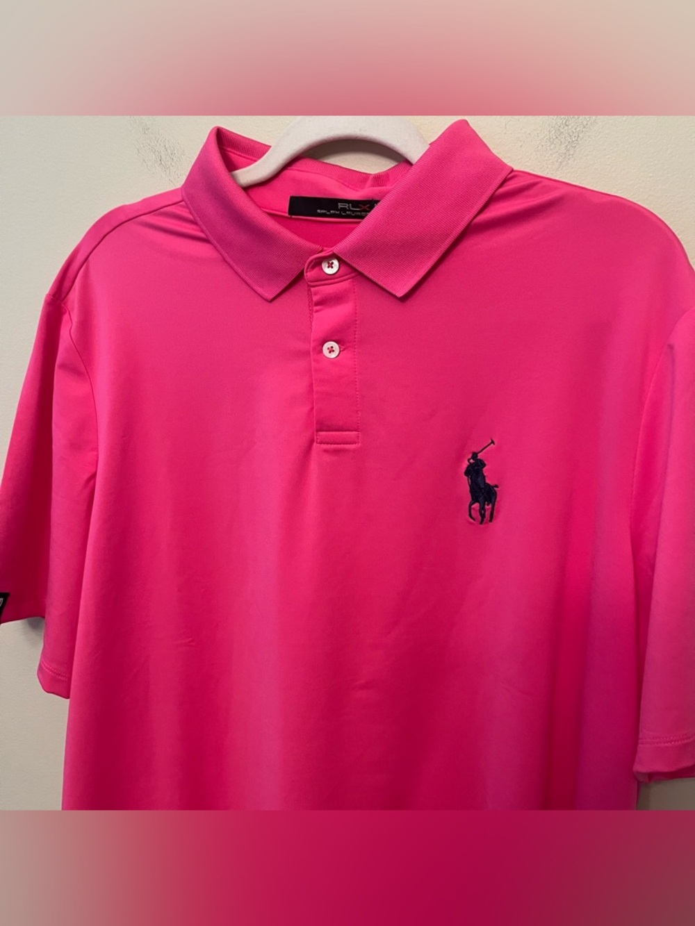 RLX Ralph Lauren Big Pony Hot Pink Golf Polo Men's Size XL Greenbrier Classic